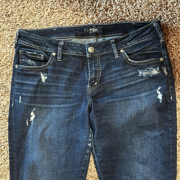 Silver crop jeans - Picture 2 of 4